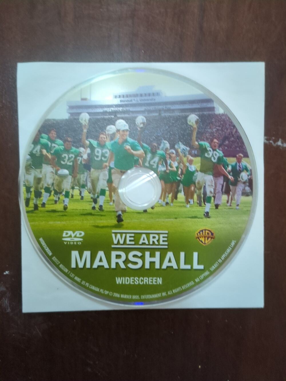 We Are Marshall Widescreen DVD PG Matthew McConaughey disc only